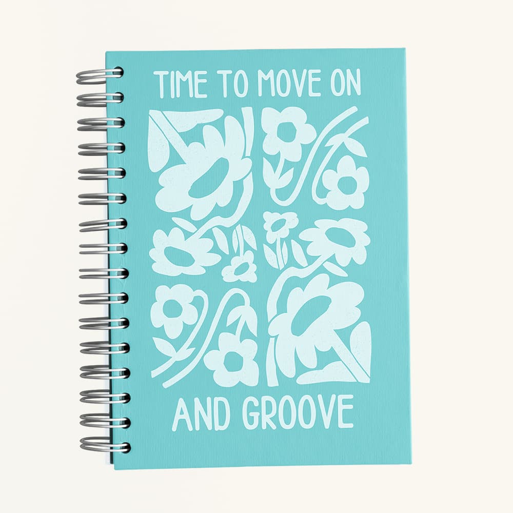 Time To Groove Blue Notebook